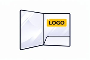 mapa personalizata cu laminare lucioasa print profesional finisaj stralucitor pentru documente prezentare firme branding premium irealprint