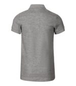 Tricou polo copii gri vedere spate, ideal pentru personalizare profesionala si activitati educationale organizate