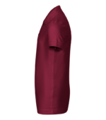 Tricou polo personalizat copii culoare visiniu garnet vedere laterala, design modern si material confortabil pentru utilizare zilnica