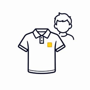 tricou polo personalizat copii cu logo – icon minimalist iRealPrint pentru imprimare textile copii